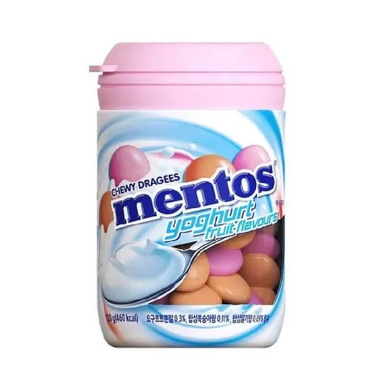 Mentos Chewy Dragees Yogurt Fruit Korea Import 4.23oz 6ct